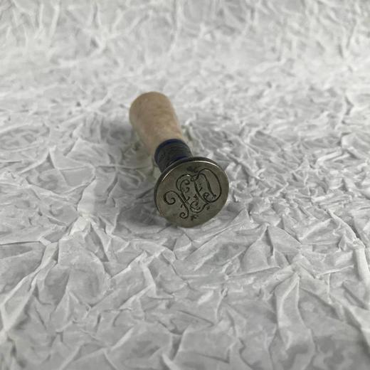 晚期维多利亚风格爱德华时期天然石权柄800银火漆印章 商品图3