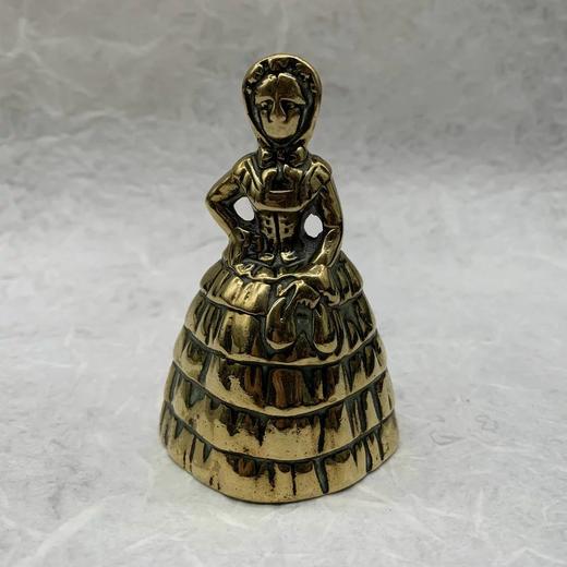 手摇好运铃铛 复古淑女人像黄铜铃铛 四款可选 商品图5