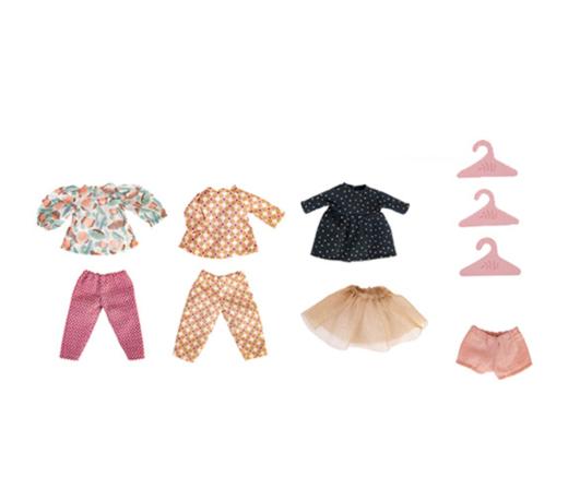 【预售】法国进口moulinroty茉兰若缇时尚衣橱玩偶手提箱衣服可换角色扮演 商品图1