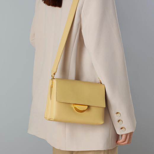 【柔滑小羊纹牛皮】包包2021新款潮Z皮斜挎包女包时尚通勤小包感洋气小方包 商品图0