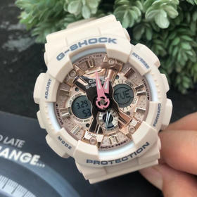 卡西欧（CASIO） G-SHOCK系列正品女表运动防水炫彩多功能运动女士石英腕表GMA-S120/S130系列