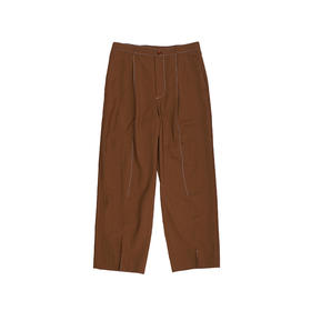 日本 DIGAWEL Stitch 1Tuck Pants 缝线羊毛宽松休闲裤 长裤