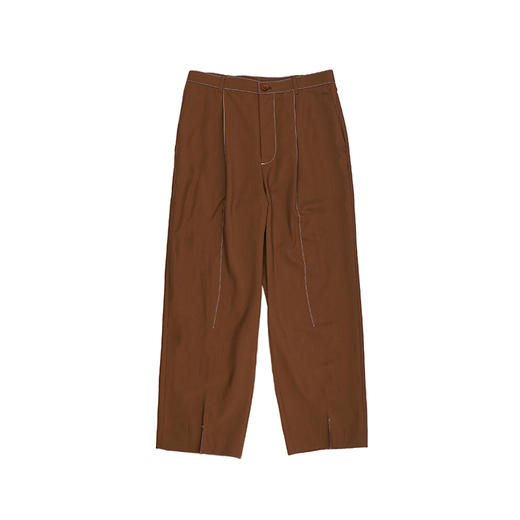 日本 DIGAWEL Stitch 1Tuck Pants 缝线羊毛宽松休闲裤 长裤 商品图0