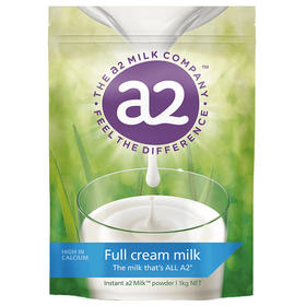 【中欧班列精选】澳洲 a2袋装高钙全脂高蛋白儿童学生成人奶粉1kg HNMG