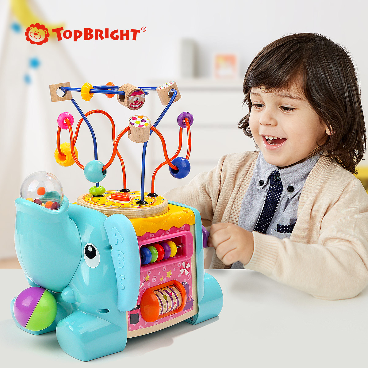 特宝儿大象马戏团铁线绕珠