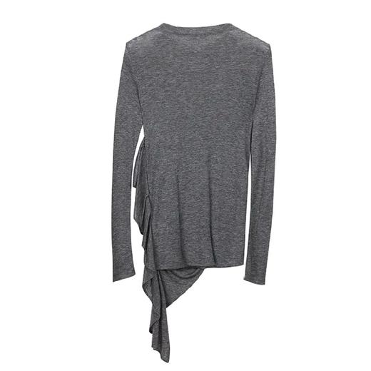 垂坠褶皱针织上衣 商品图1