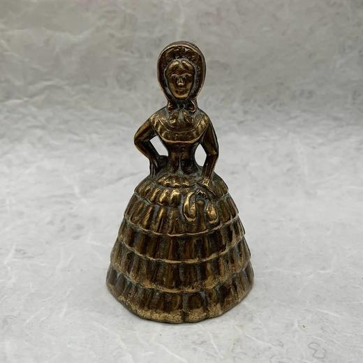 手摇好运铃铛 复古淑女人像黄铜铃铛 四款可选 商品图1