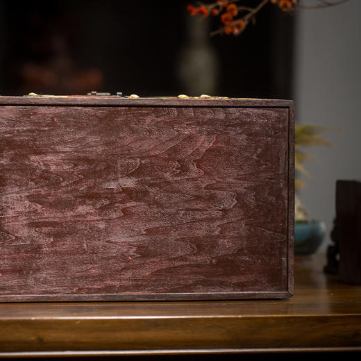 清代 红木百宝嵌描金婴戏图文房箱 商品图4