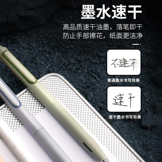 点石时空仓双珠速干按动笔0.5黑 商品图4