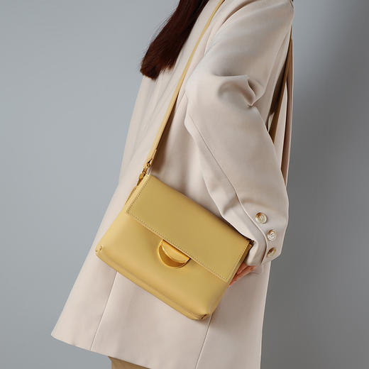 【柔滑小羊纹牛皮】包包2021新款潮Z皮斜挎包女包时尚通勤小包感洋气小方包 商品图2