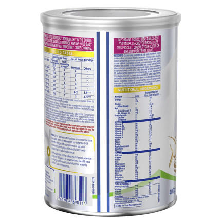HNMG 澳洲雀巢Nestle  无乳糖防腹泻 婴幼儿奶粉 400g 商品图2