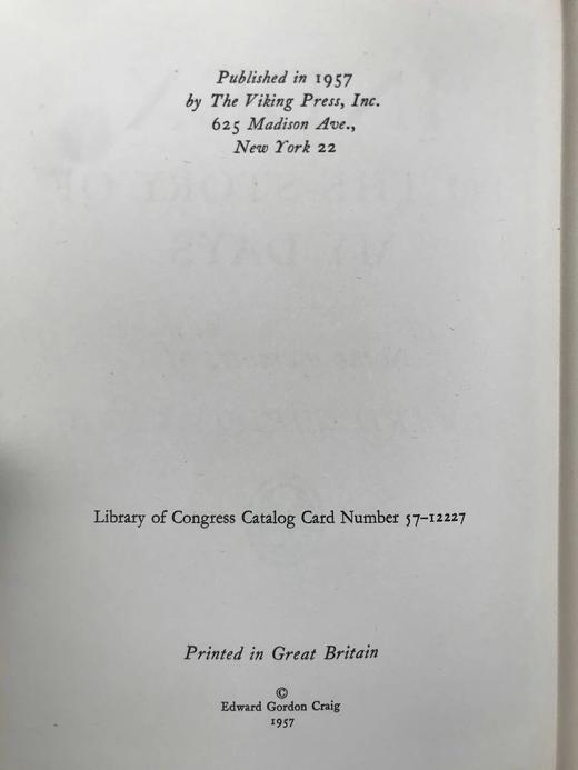 爱德华·戈登·克雷回忆录 31幅插图 漆布脊精装大32开 商品图4