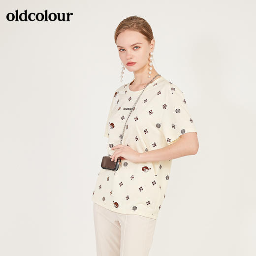 oldcolour秋季卡通花色短袖T恤女N13021310 商品图3