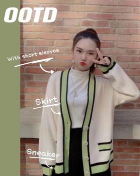 3楼 哥弟慵懒开衫