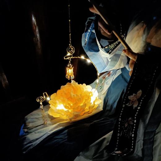 月下小居古风汉服牡丹芙蓉灯笼diy 手提灯笼中国风汉服拍照道具 商品图1