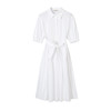 HeyDress白色连衣裙女夏季纯棉衬衫法式复古泡泡袖收腰气质长裙子 商品缩略图5
