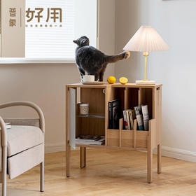 吱音洞见柜 北欧轻奢实木书柜