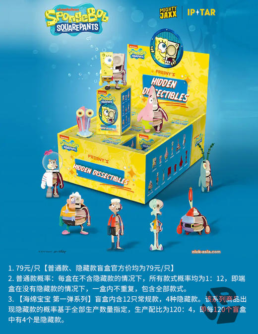 海绵宝宝 第一弹 12只/盒 盲盒 商品图0