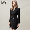 IWY/黑色职业连衣裙工装双排扣西装式裙子气质女神范高端售楼部工作服 Q10359 商品缩略图1