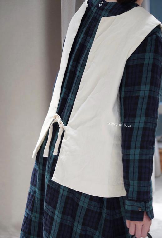 ROBE de PEAU复古白/黑色2ways马甲 商品图12