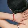 醍醐 8mm瓦西南红配猛犸莲花珠 女款时尚礼物单圈手串 商品缩略图2