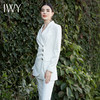IWY/白色休闲西装套装女韩版气质ol主持人职业装播音艺考面试正装 C1346+p1246 商品缩略图4