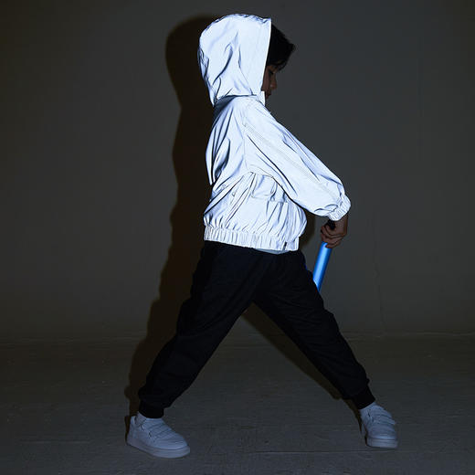 METTE童装男童连帽外套20秋中大童男宝薄款内搭棉布双层休闲上衣 商品图3