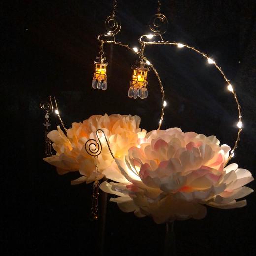 月下小居古风汉服牡丹芙蓉灯笼diy 手提灯笼中国风汉服拍照道具 商品图2