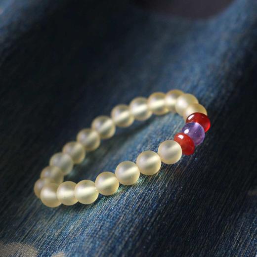 单色8mm琉璃DIY手串  高级气质感 中式优雅 （配珠不分款）  90022678 商品图2