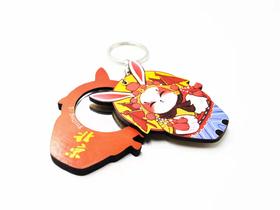 兔儿爷圆镜钥匙扣-京