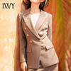IWY/卡其色时尚套装女气质复古职业装名媛小香风西装套裙 CS1320 商品缩略图4