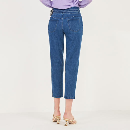 oldcolour秋季时尚百搭水洗牛仔长裤女N12113215 商品图3