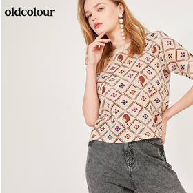 oldcolour秋季卡通图案时尚百搭套头衫女N13052324