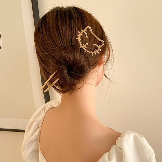 【两只装】气质珍珠吊坠发簪简约现代网红簪子古风丸子头盘发神器超仙头饰 商品图8