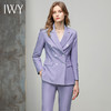 IWY/紫色双排扣小西服女职业装气质套装韩版修身西装外套收腰CP10336-Q 商品缩略图0