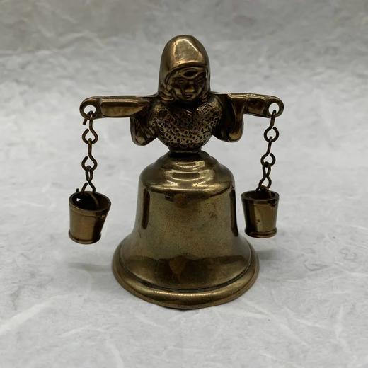 手摇好运铃铛 复古淑女人像黄铜铃铛 四款可选 商品图11