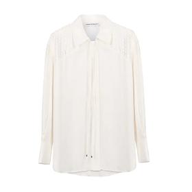 肩部刺绣装饰衬衫