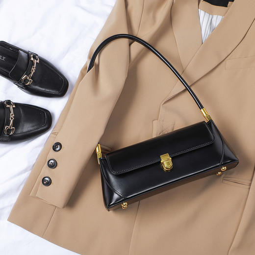 【轻复古气质】小包包女包2021新款潮腋下包Z皮法混包小众复古小包单肩包 商品图9