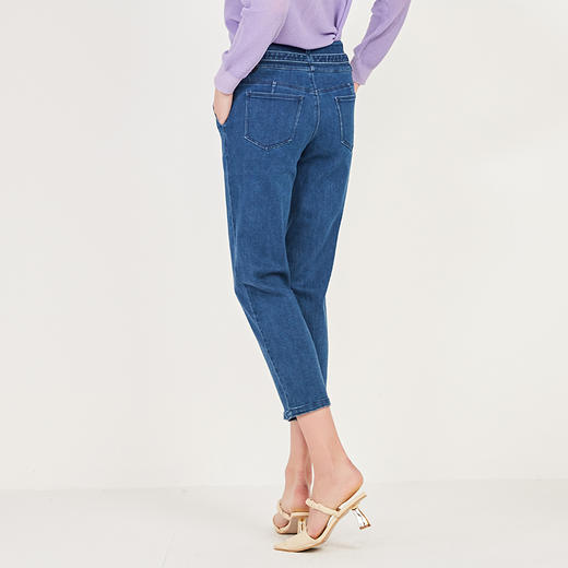 oldcolour秋季时尚百搭水洗牛仔长裤女N12113215 商品图2