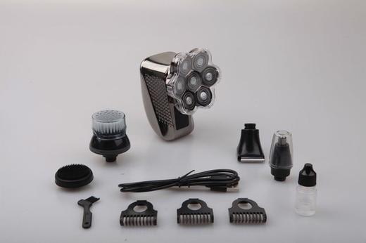 【家用电器】剃须刀七刀头电动刮胡刀全身水洗数显刮胡刀光头机 商品图5