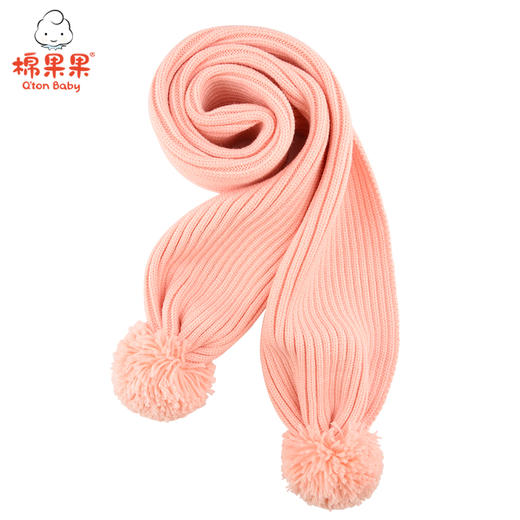 棉果果冬季新品女童毛线130*15cm围巾M424410521705 商品图0