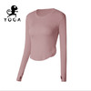 壁虎瑜伽【2109SY110】圆领高弹瑜伽长袖（有胸垫）【5天发货】 商品缩略图9