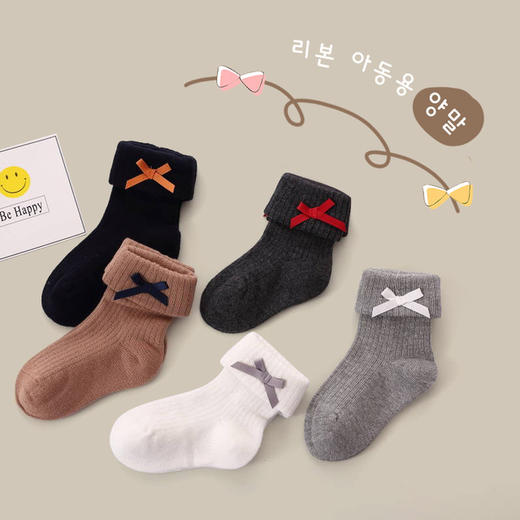 【森系中筒5双装】儿童袜子秋冬新款花边卡通中筒袜森系清新可爱女童袜子棉质学生袜 商品图8