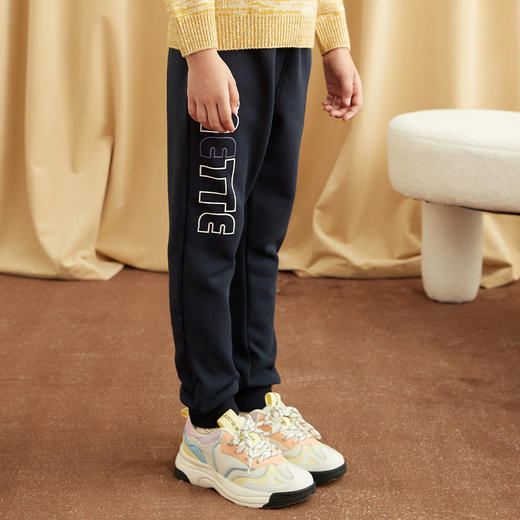 mette童装女童长裤2020秋装新品中大童女宝加厚加绒保暖休闲裤子 商品图3