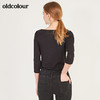 oldcolour春秋季时尚纯色百搭长袖T恤女N12023258 商品缩略图1