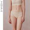 HSIA遐内裤女夏薄款全蕾丝性感无压清爽透气纯棉裆底中高腰平角裤 商品缩略图0