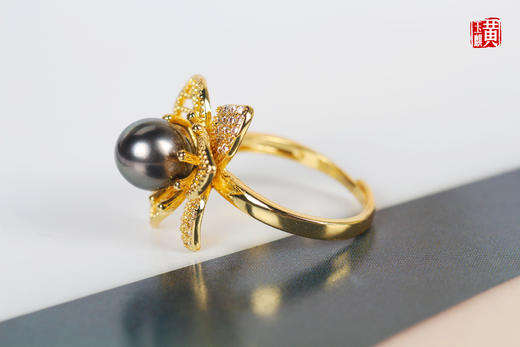[ 花语 ]  大溪地海水珍珠戒指 商品图2