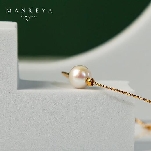 Manreya玛芮雅「以爱之名」18K注金天然淡水AK珍珠女士优雅简约手镯 商品图2