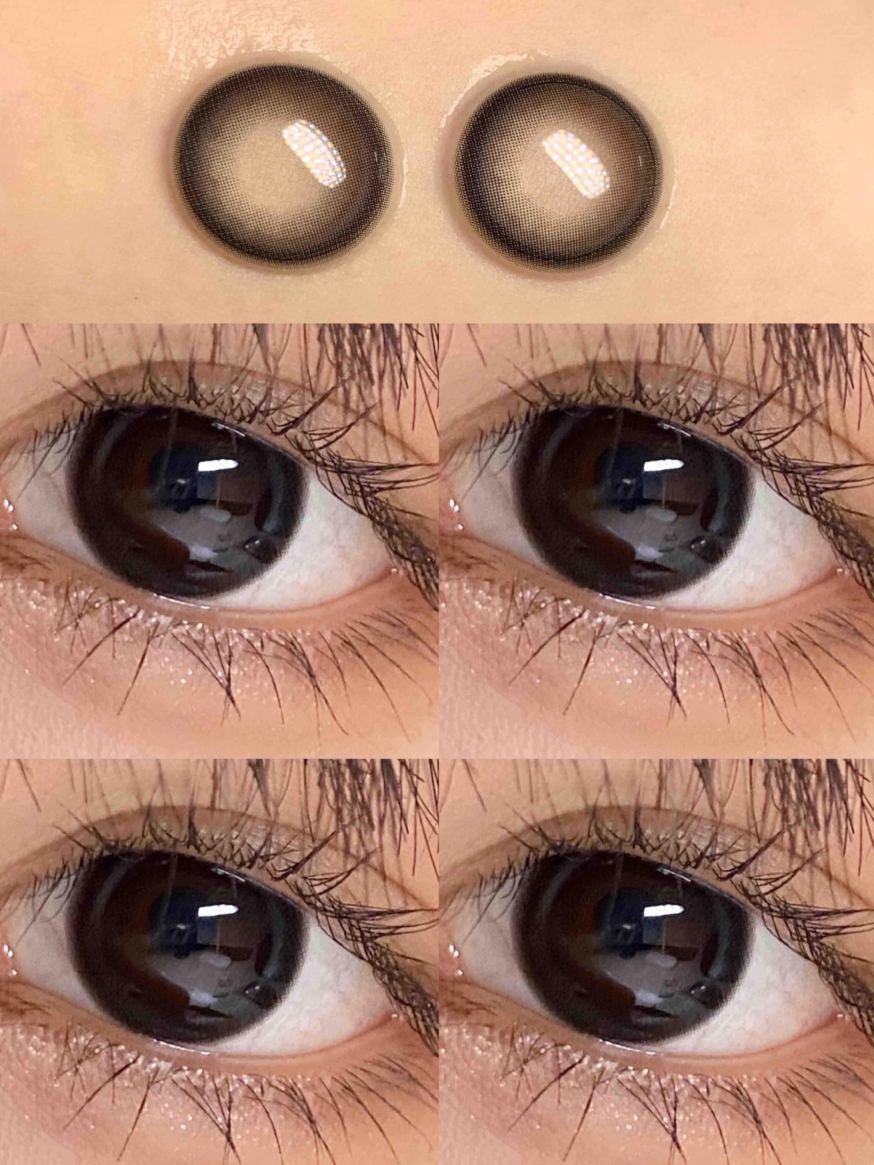 Claire Color双高光黑 14.5mm 韩产进口添加硅水凝胶 年抛 (ClaireColor)