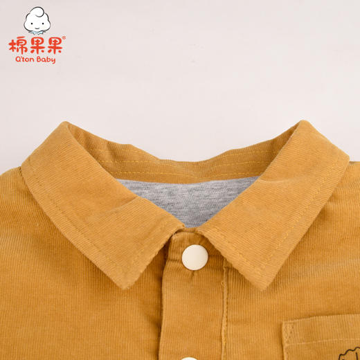 棉果果冬季男童条绒夹棉衬衫M412150821710 商品图3